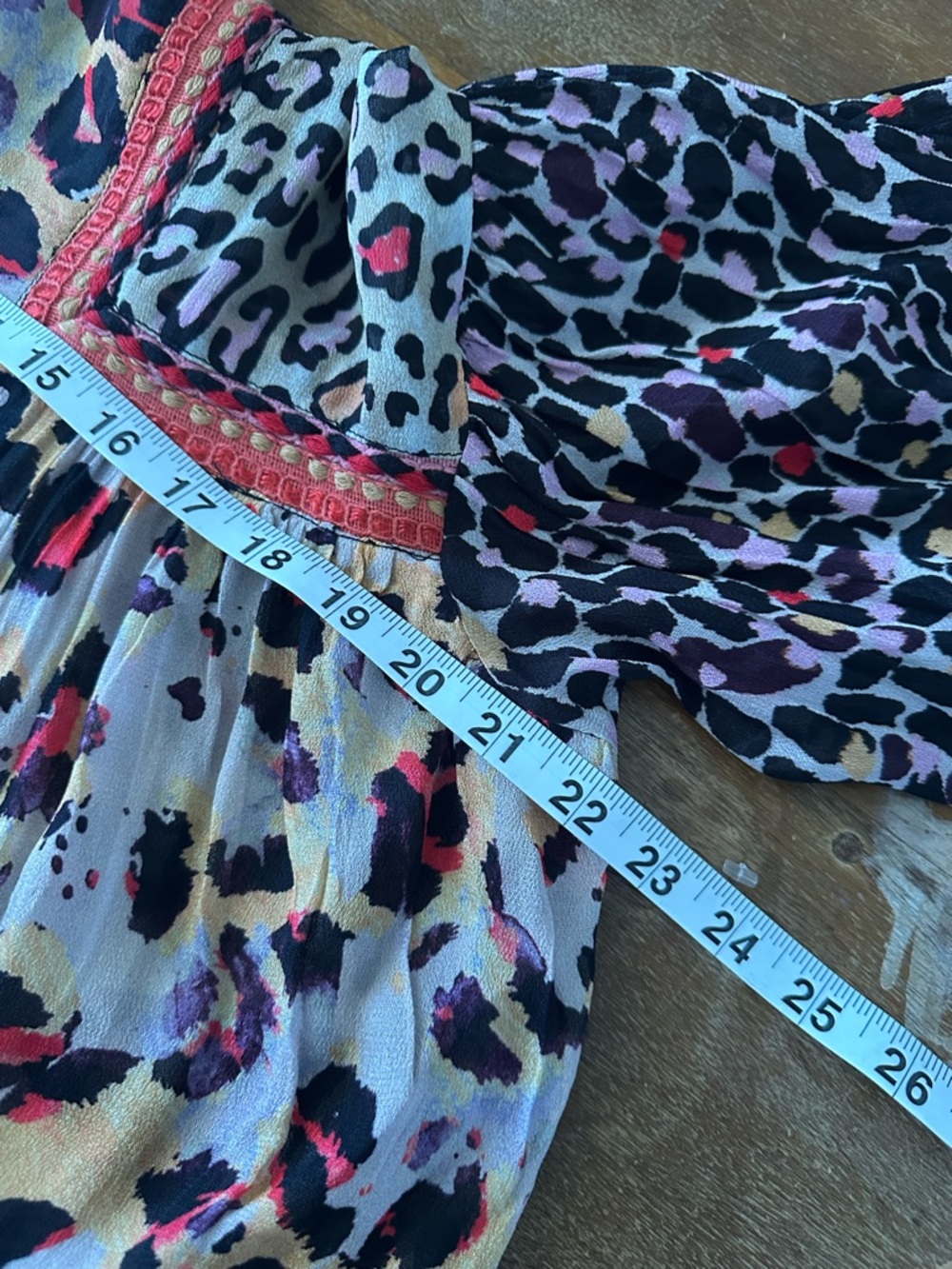 Anthropologie Bl^nk London Joelle Leopard Print Long-Sleeve Animal Print Top L - Picture 5 of 9